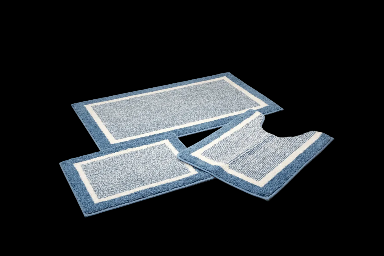 Bathroom Rug Set (3) pc., blue