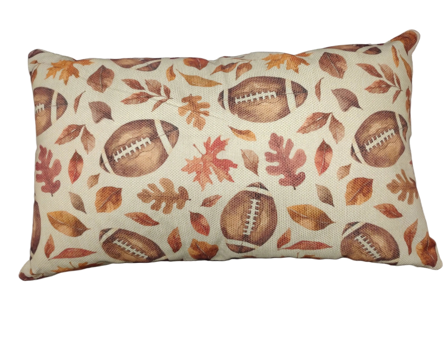 Dec. Pillow Football themed covered Lumbar