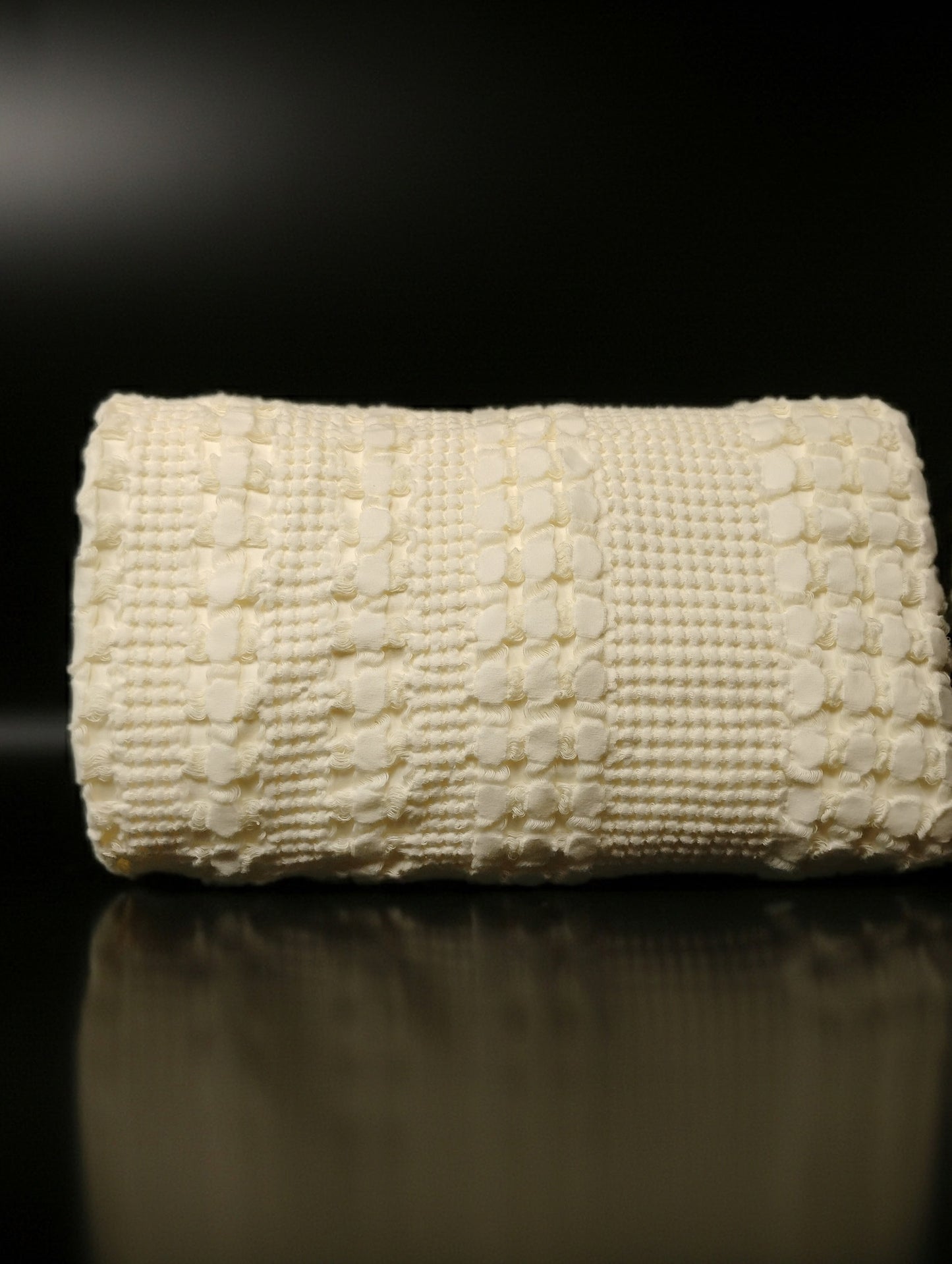 Throw Blanket 3 Antique white, waffle weave