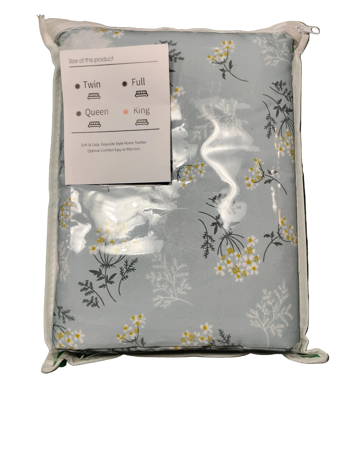 Sheet Set King Size, Floral print
