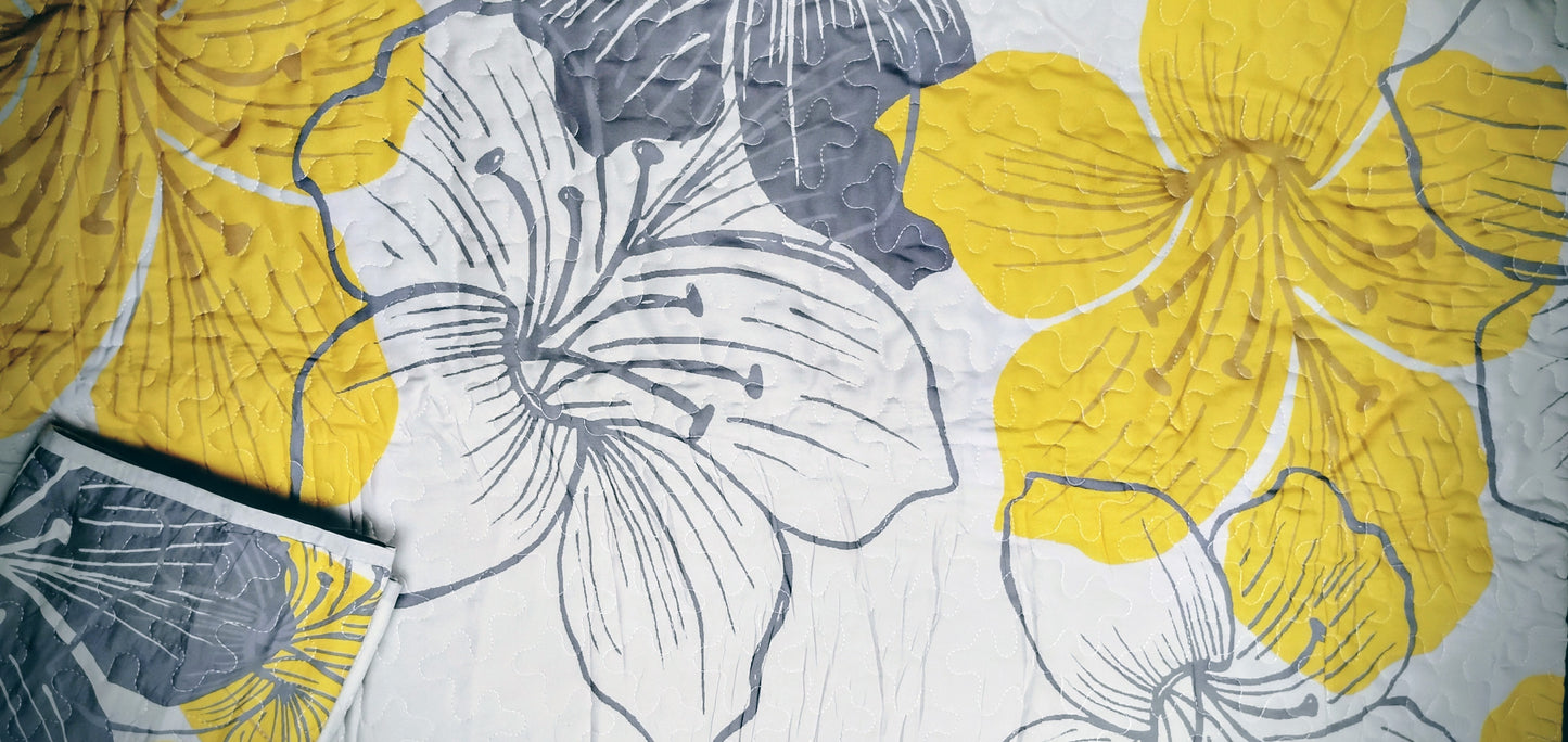 Quilt Floral print Queen size