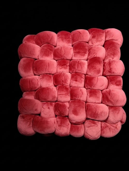 Dec. Pillows (2) Maroon Knotted