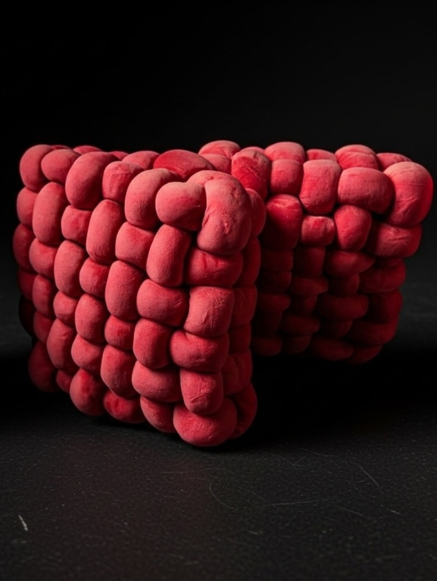 Dec. Pillows (2) Maroon Knotted